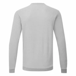 Adidas Core Crew Golf Sweater 8 Adidas Core Crew Golf Sweater -Golf Sweaters Sales Adidas AW22 Core Crew Pullover HN4552 SWADI330 Grey 3 Back