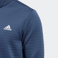 Adidas DWR 1/4 Zip Golf Sweater 10 Adidas DWR 1/4 Zip Golf Sweater -Golf Sweaters Sales Adidas AW22 DWR Quarter Zip Left Chest HM8282 SWADI323 Crew Navy Model 2
