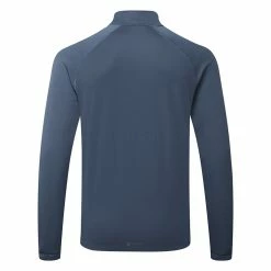 Adidas Statement 1/4 Zip Golf Sweater 11 Adidas Statement 1/4 Zip Golf Sweater -Golf Sweaters Sales Adidas AW22 Fleece Quarter Zip Pullover HT1322 SWADI313 Crew Navy Back