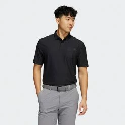 Adidas Go-To Golf Polo Shirt 9 Adidas Go-To Golf Polo Shirt -Golf Sweaters Sales Adidas AW22 Go To Primegreen Polo Shirt HA6114 SHADI683 Black Model 1