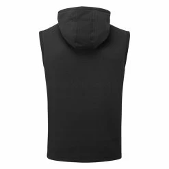 Adidas Statement Full Zip Hooded Golf Vest 8 Adidas Statement Full Zip Hooded Golf Vest -Golf Sweaters Sales Adidas AW22 Hoodie Vest HF6566 SWADI314 L Black Back