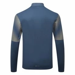 Adidas Statement Golf Sweater -Golf Sweaters Sales Adidas AW22 Statement Long Sleeve Midlayer HF6582 SWADI357 S Crew Navy Back