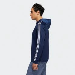 Adidas 3 Stripe COLD.RDY Golf Hoodie -Golf Sweaters Sales Adidas AW22 Three Stripe Cold.Rdy Hoodie HS4813 SWADI318 Collegiate Navy Model 4