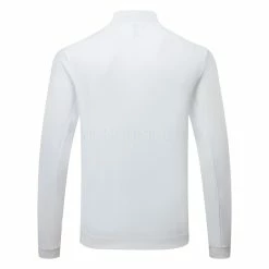 Adidas Elevated 1/4 Zip Golf Sweater -Golf Sweaters Sales Adidas SS23 Elevated Quarter Zip Sweater IB6113 SWADI344 S White Back