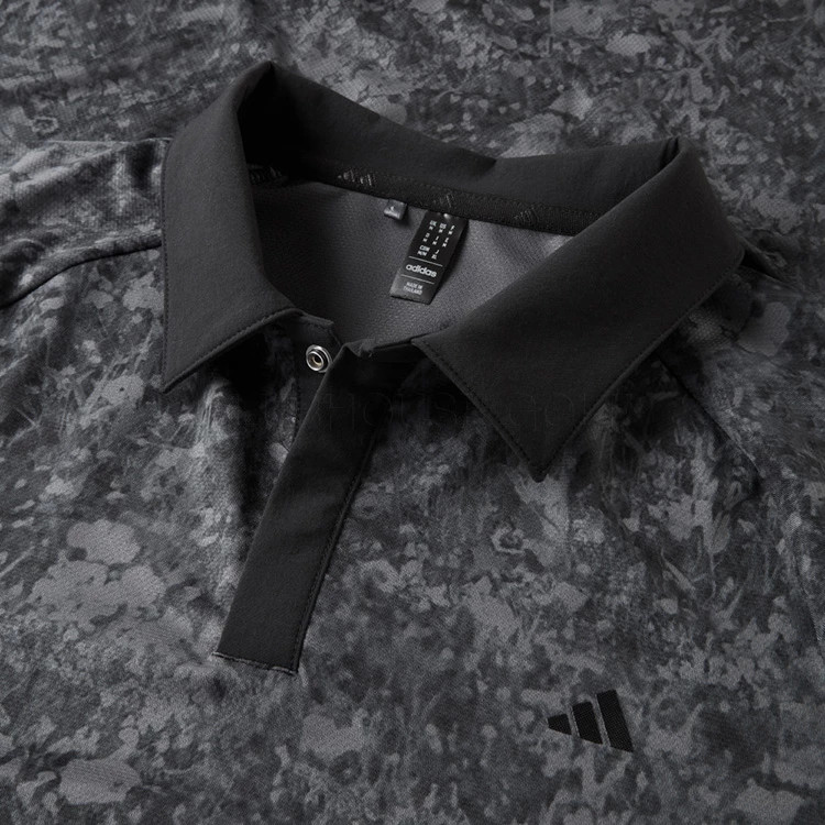 Adidas Mesh Print Golf Polo Shirt 2 Adidas Mesh Print Golf Polo Shirt - Image 2