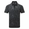 Adidas Mesh Print Golf Polo Shirt