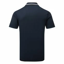Adidas Primeknit Golf Polo Shirt -Golf Sweaters Sales Adidas SS23 Primeknit Polo Shirt IA6400 SHADI702 S Black Collegiate Navy Back
