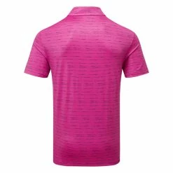 Adidas Stripe Zipper Golf Polo Shirt 5 Adidas Stripe Zipper Golf Polo Shirt -Golf Sweaters Sales Adidas SS23 Stripe Zipper Polo IC1345 SHADI725 S Lucid Fuchsia Black Back