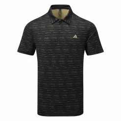 Adidas Stripe Zipper Golf Polo Shirt