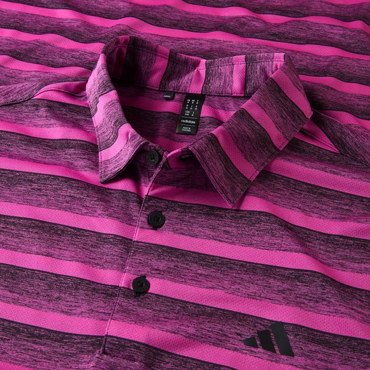 Adidas Two Colour Stripe Polo Shirt 2 Adidas Two Colour Stripe Polo Shirt - Image 2