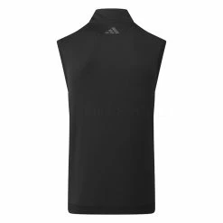 Adidas Elevated 1/4 Zip Golf Vest -Golf Sweaters Sales Adidas Elevated 1 4 Zip Golf Vest Black IB4542 Back
