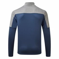 Adidas UPF Lightweight 1/4 Zip Golf Sweater -Golf Sweaters Sales Adidas SS21 UPF Lightweight 1 4 Zip Sweater GR0757 Code SWADI268 CrewNavy back