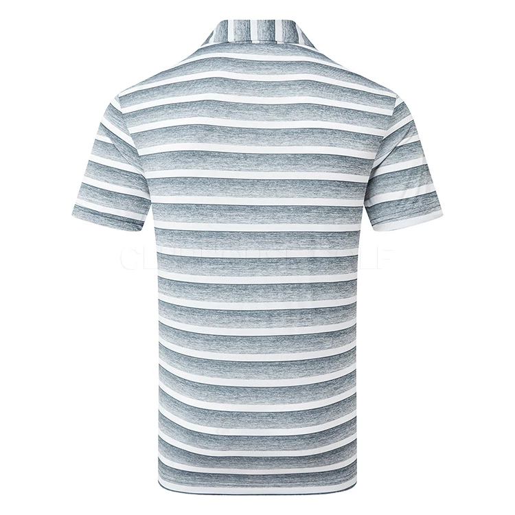 Adidas Two Colour Stripe Polo Shirt - Image 3