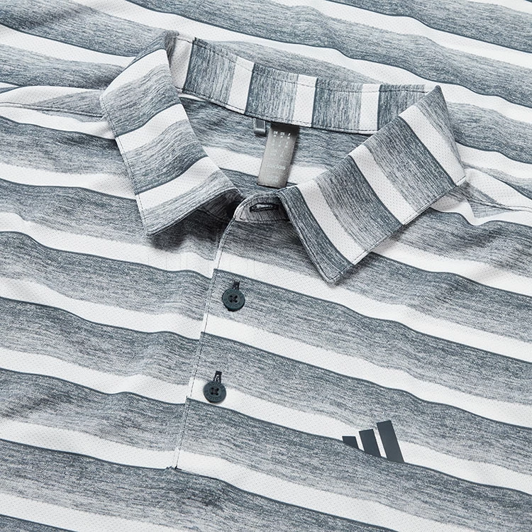 Adidas Two Colour Stripe Polo Shirt - Image 2