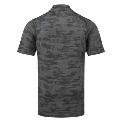 Callaway Digital Camo Jacquard Golf Polo Shirt 5 Callaway Digital Camo Jacquard Golf Polo Shirt -Golf Sweaters Sales Callaway AW22 Digital Camo Jacquard Polo Shirt CGKFC037 003 SHCAL235 XXL Black Heather Back