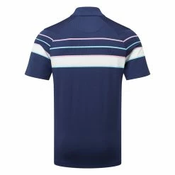 Callaway Resort Ventilated Shoulder Block Print Golf Polo Shirt 5 Callaway Resort Ventilated Shoulder Block Print Golf Polo Shirt -Golf Sweaters Sales Callaway AW22 Resort Ventilated Shoulder Block Polo Shirt CGKSC0B0 410 SHCAL260 S Peacoat Back