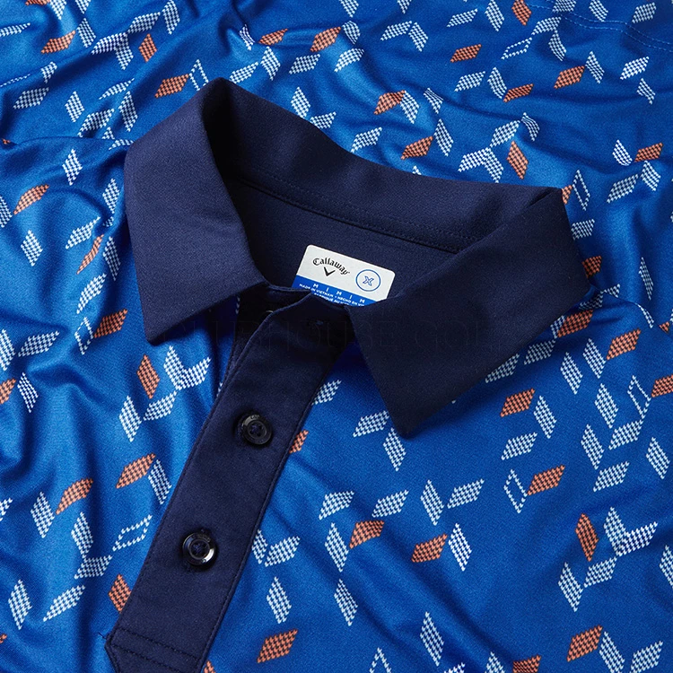 Callaway X-Series All Over Chev Print Golf Polo Shirt 2 Callaway X-Series All Over Chev Print Golf Polo Shirt - Image 2