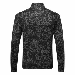 Callaway Camo 1/4 Zip Golf Sweater -Golf Sweaters Sales Callaway SS22 Camo 1 4 Zip Sweater Caviar CGKSC0K5 002 SWCAL074 back