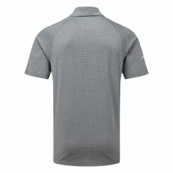 Callaway Soft Touch Micro Print Golf Polo Shirt Caviar 5 Callaway Soft Touch Micro Print Golf Polo Shirt Caviar -Golf Sweaters Sales Callaway SS22 Soft Touch Micro Print Polo Black Heather CGKSC0K4 003 SHCAL227 back