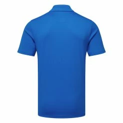 Callaway Micro Texture Golf Polo Shirt -Golf Sweaters Sales Callaway SS22 Micro Texture Polo Shirt CGKSC0T7 496 Code SHCAL233 M Magnetic Blue Back