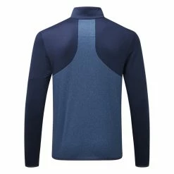 Callaway Tour Waffle 1/4 Zip Golf Sweater -Golf Sweaters Sales Callaway AW21 1 4 Zip Tour Waffle CGKFB0U0 410 Sweater Code SWCAL070 M Peacoat Back