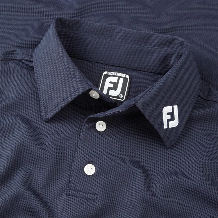 FootJoy Stretch Pique Solid Golf Polo Shirt 2 FootJoy Stretch Pique Solid Golf Polo Shirt - Image 2