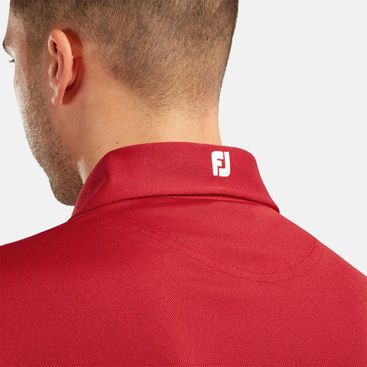 FootJoy Stretch Pique Solid Golf Polo Shirt 5 FootJoy Stretch Pique Solid Golf Polo Shirt - Image 5