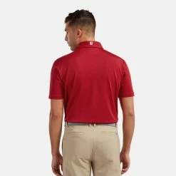 FootJoy Stretch Pique Solid Golf Polo Shirt 11 FootJoy Stretch Pique Solid Golf Polo Shirt -Golf Sweaters Sales FOOTJOY PERF SS SHIRT ATH RED Model 3
