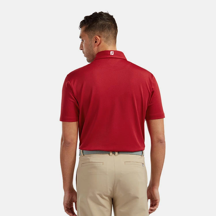 FootJoy Stretch Pique Solid Golf Polo Shirt 6 FootJoy Stretch Pique Solid Golf Polo Shirt - Image 6