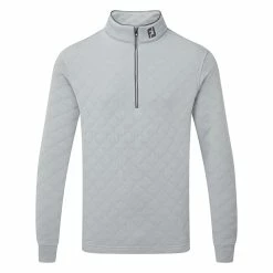 FootJoy Diamond Jacquard Chill-Out 1/4 Zip Golf Pullover