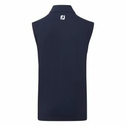 FootJoy Knit Full Zip Golf Vest -Golf Sweaters Sales FootJoy SS22 Knit Full Zip Golf Vest Navy 88456 Back
