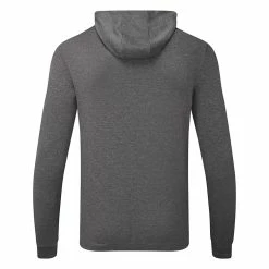 FootJoy Lightweight Golf Hoodie -Golf Sweaters Sales FootJoy SS22 Lightweight Golf Hoodie Heather Charcoal 88449 Back