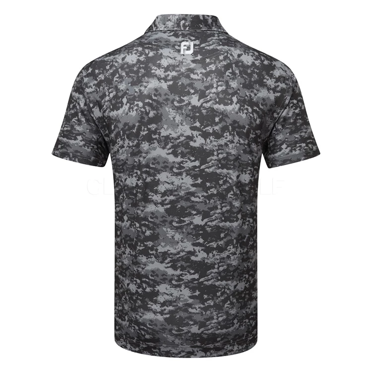 FootJoy Cloud Camo Lisle Golf Polo Shirt 3 FootJoy Cloud Camo Lisle Golf Polo Shirt - Image 3
