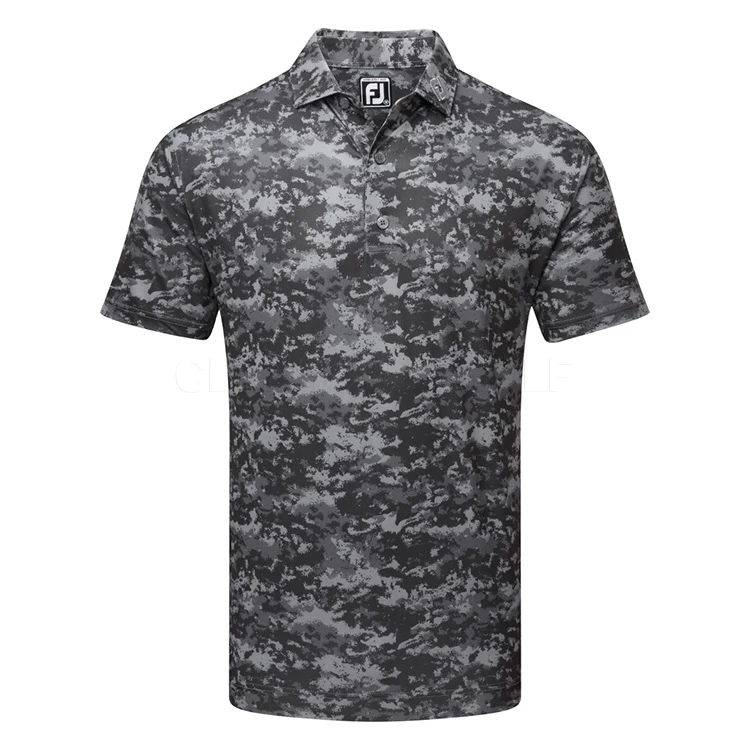 FootJoy Cloud Camo Lisle Golf Polo Shirt 1 FootJoy Cloud Camo Lisle Golf Polo Shirt