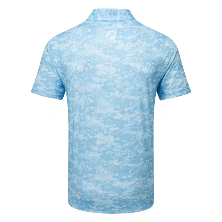 FootJoy Cloud Camo Lisle Golf Polo Shirt 3 FootJoy Cloud Camo Lisle Golf Polo Shirt - Image 3