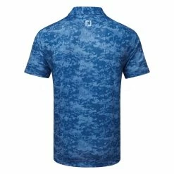FootJoy Cloud Camo Lisle Golf Polo Shirt 5 FootJoy Cloud Camo Lisle Golf Polo Shirt -Golf Sweaters Sales FootJoy SS23 Cloud Camo Lisle Polo Shirt 80005 SHFOO239 S Twilight Back