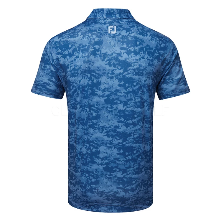 FootJoy Cloud Camo Lisle Golf Polo Shirt 3 FootJoy Cloud Camo Lisle Golf Polo Shirt - Image 3