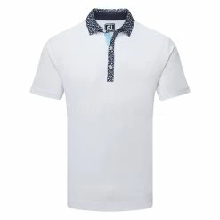 FootJoy Tossed Tulip Trim Pique Golf Polo Shirt