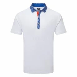 FootJoy Tossed Tulip Trim Pique Golf Polo Shirt