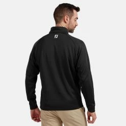 FootJoy Chill-Out 1/4 Zip Golf Pullover -Golf Sweaters Sales FootJoy SS19 Chill Out 2.0 Pullover 90146 Code SWFOO088 Black Model 3