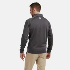 FootJoy Chill-Out 1/4 Zip Golf Pullover 11 FootJoy Chill-Out 1/4 Zip Golf Pullover -Golf Sweaters Sales FootJoy SS20 Chill Out Pullover 90397 Code SWFOO110 Charcoal Model 3