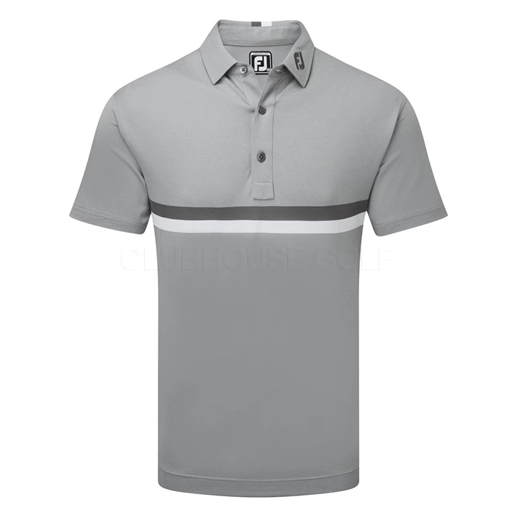 FootJoy Double Chest Band Pique Golf Polo Shirt