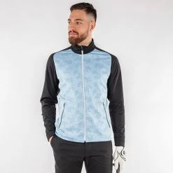 Galvingreen Galvin Green Dason Insula Golf Jacket -Golf Sweaters Sales Galvin Green AW22 DASON G134067 BLUE BELL BLACK Model 1