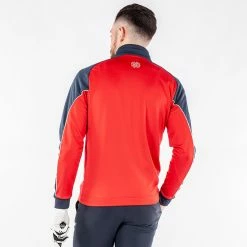 Galvingreen Galvin Green Daxton Insula Golf Pullover -Golf Sweaters Sales Galvin Green AW22 DAXTON G124202 RED NAVY WHITE Model 3