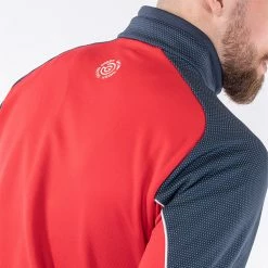 Galvingreen Galvin Green Daxton Insula Golf Pullover -Golf Sweaters Sales Galvin Green AW22 DAXTON G124202 RED NAVY WHITE Model 4