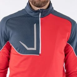 Galvingreen Galvin Green Daxton Insula Golf Pullover -Golf Sweaters Sales Galvin Green AW22 DAXTON G124202 RED NAVY WHITE Model 6