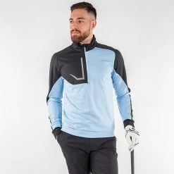 Galvingreen Galvin Green Daxton Insula Golf Pullover -Golf Sweaters Sales Galvin Green AW22 DAXTON G124267 BLUE BELL BLACK WHITE Model 1