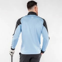 Galvingreen Galvin Green Daxton Insula Golf Pullover -Golf Sweaters Sales Galvin Green AW22 DAXTON G124267 BLUE BELL BLACK WHITE Model 3