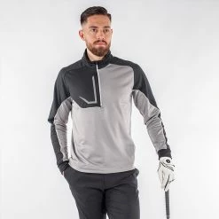 Galvingreen Galvin Green Daxton Insula Golf Pullover 12 Galvingreen Galvin Green Daxton Insula Golf Pullover -Golf Sweaters Sales Galvin Green AW22 DAXTON G124270 SHARKSKIN BLACK WHITE model 1