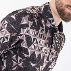 Galvingreen Galvin Green Makai Golf Polo Shirt 10 Galvingreen Galvin Green Makai Golf Polo Shirt -Golf Sweaters Sales Galvin Green AW22 Makai Polo Shirt G136077 SHGAL566 L Black Sharkskin White Model 2